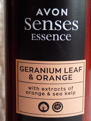 AVON 2 x SENSES ESSENCE GERANIUM LEAF & ORANGE HAND LOTION ~ 250ml each *NEW*