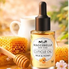 Cuticle Oil 0.5 oz – Heals Dry Cracked Cuticles Milk and Honey, 0.5 Fl Oz