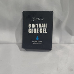 6 in 1 Nail Glue Gel Gelike EC 2Pcs Polish for Press-On Nails Treatment EXP 2/29