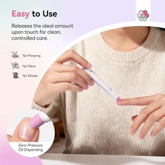 Cuticle Remover Pen, Ceramic Cuticle Pusher Oil Pen, 4.5ml Nail Care