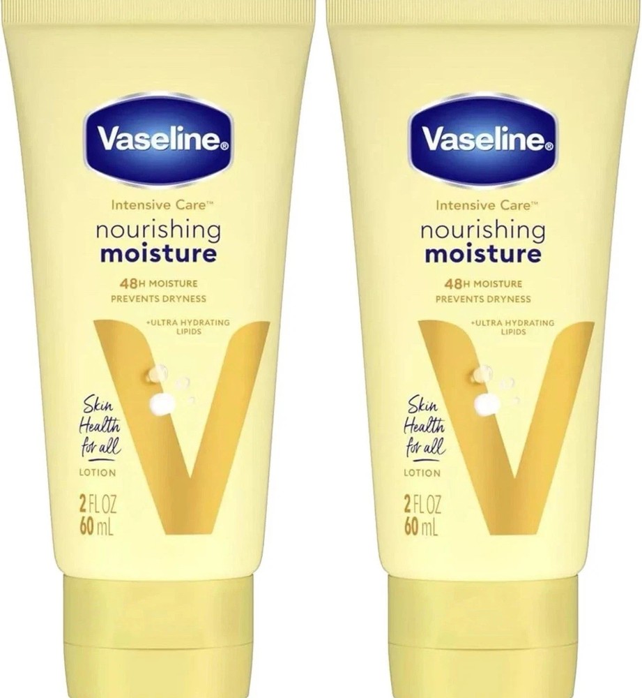 2 PACK Vaseline Essential Healing Hand and Body Nourishing Moisture Lotion 2 oz