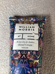 William Morris White Iris & Amber Hand Cream Vegan Collectable Tin Box
