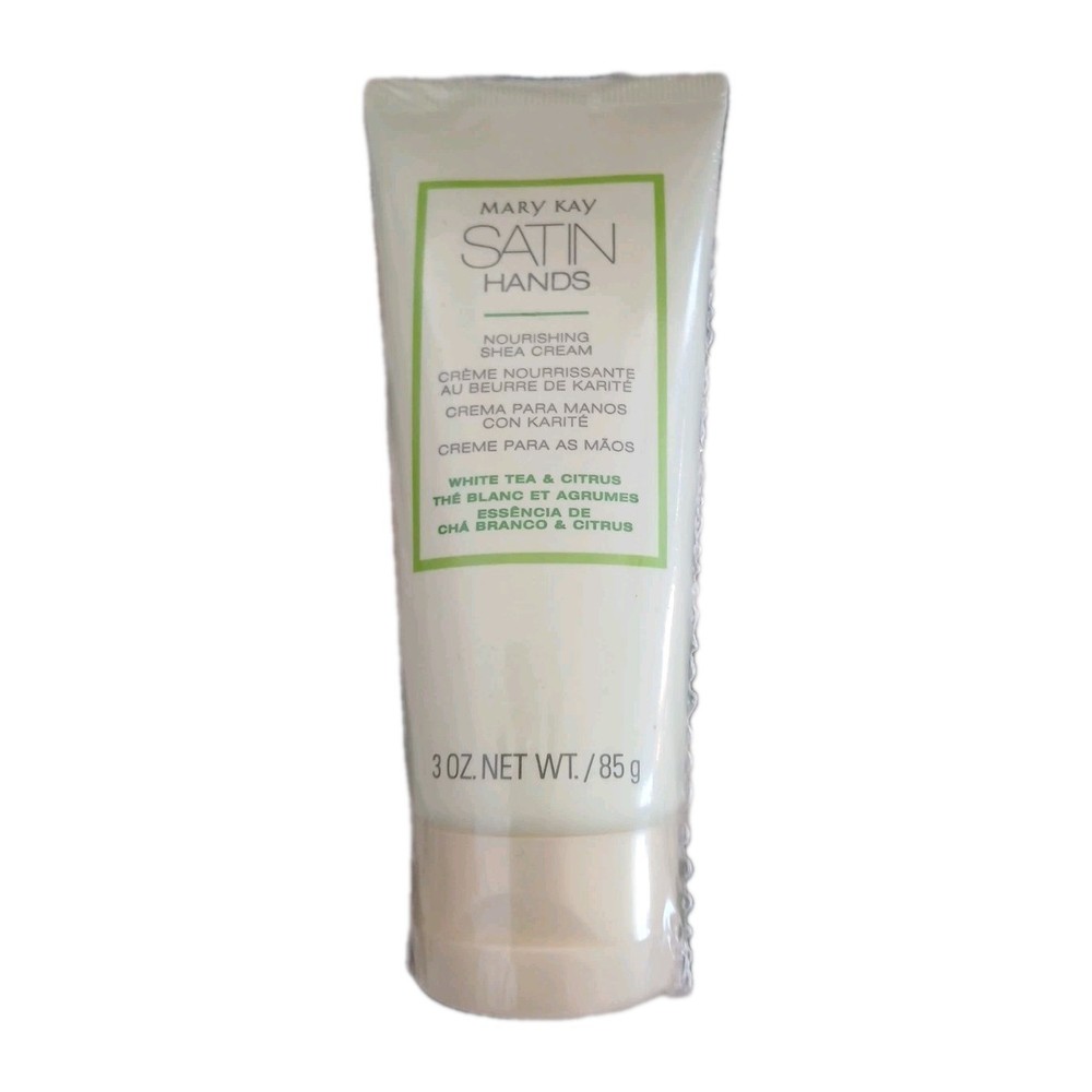 New Mary Kay Satin Hands White Tea & Citrus Nourishing Shea Cream Full Size 3 oz