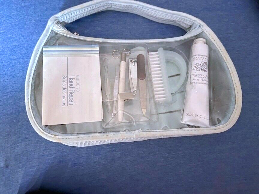 RARE NIB NOS Estate Crabtree Evelyn NANTUCKET BRIAR HAND REPAIR MANICURE Kit/BAG