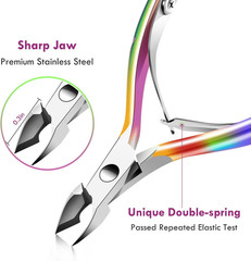 Cuticle Trimmer Cuticle Remover with Cuticle Pusher, Professional Stainless Ste