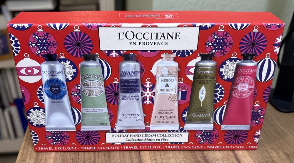 L’Occitane En Provence Holiday Hand Collection Six x 1 Oz Travel Hand Creams New
