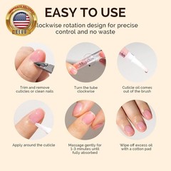 6pcs Cuticle Oil Pen Set,nail Moisturizing Cuticle Oil Enriched with Vitamin E,s