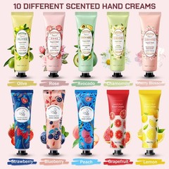 10 Pack Hand Cream Set,Moisturizing Mini Lotion,Travel Size 10Pcs