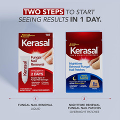 Kerasal Nail Renewal, Restorative Repair 0.33 Fl Oz (Pack of 2), Clear