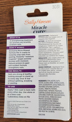 2PCS NIB SALLY HANSEN MIRACLE CURE #3031 STRENGTH CLEAR .45 oz EA**READ DESCRP**