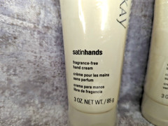 MARY KAY Satin Hands VANILLA SUGAR & Fragrance Free Hand Cream 3 Oz. ea. NEW