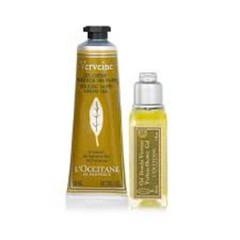 2 L’Occitane Verbena Hand Cream & Body Wash Set