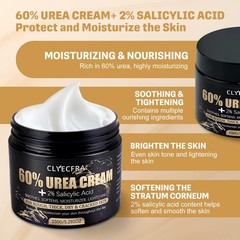 Clyecfra 60% Urea Cream with 2% Salicylic Acid, 5.29 Ounce (Pack of 1)