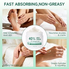 FAMIKYA Urea Cream 40 Percent for Feet Maximum 6 Ounce (Pack of 1), White