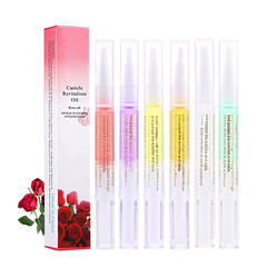 6Pcs Cuticle Oils Pen Nourishment Pens 6 Smell Revitalizer 6 Count (Pack of 1)