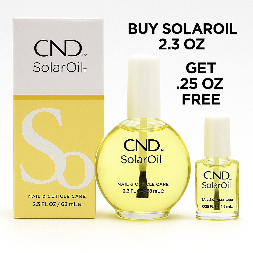 CND Essentials SOLAR OIL Nail Cuticle Conditioner Treatment 2.3 oz (Free .25 oz)