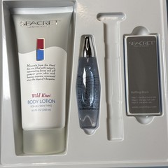 Seacret From The Dead Sea 3 Piece Nail & Body Care Kit Wild Kiwi no file READ
