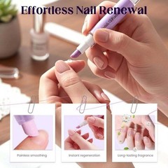 2-in-1 Cuticle Pusher 2026 Cuticle Oil Pusher Pen Portable Nail Care Pen for Dry