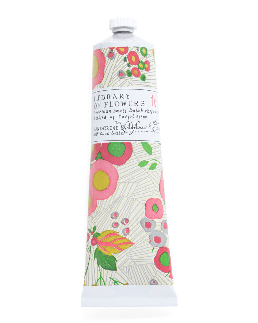 MARGOT ELENA LIBRARY OF FLOWERS PERFUMERY WITH COCO BUTTER HAND CREAM 2.03FLOZ