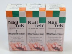 3pk Lot Nail Tek MAINTENANCE PLUS I – For Strong Healthy Nails – NEW!