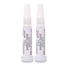 Nailene Perfect Bond Nail Glue, Super Strong, 2 Tubes (0.14 fl oz), Clear