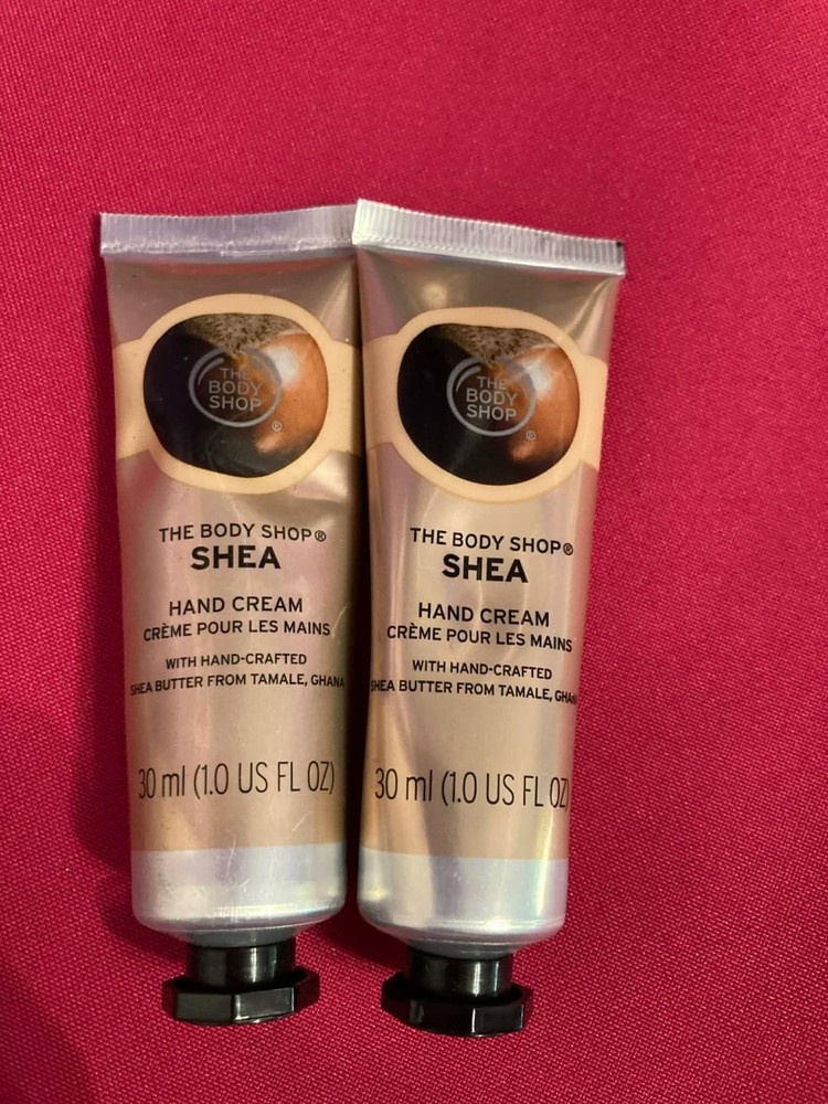 2X THE BODY SHOP original Shea Hand Cream 30ML/1floz Travel Size NEW *US SELLER*