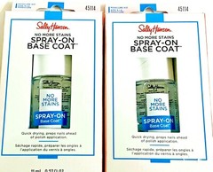 2 Box Sally Hansen Spray On Base Coat No More Stains 0.37 fl oz (11 ml)Quick Dry