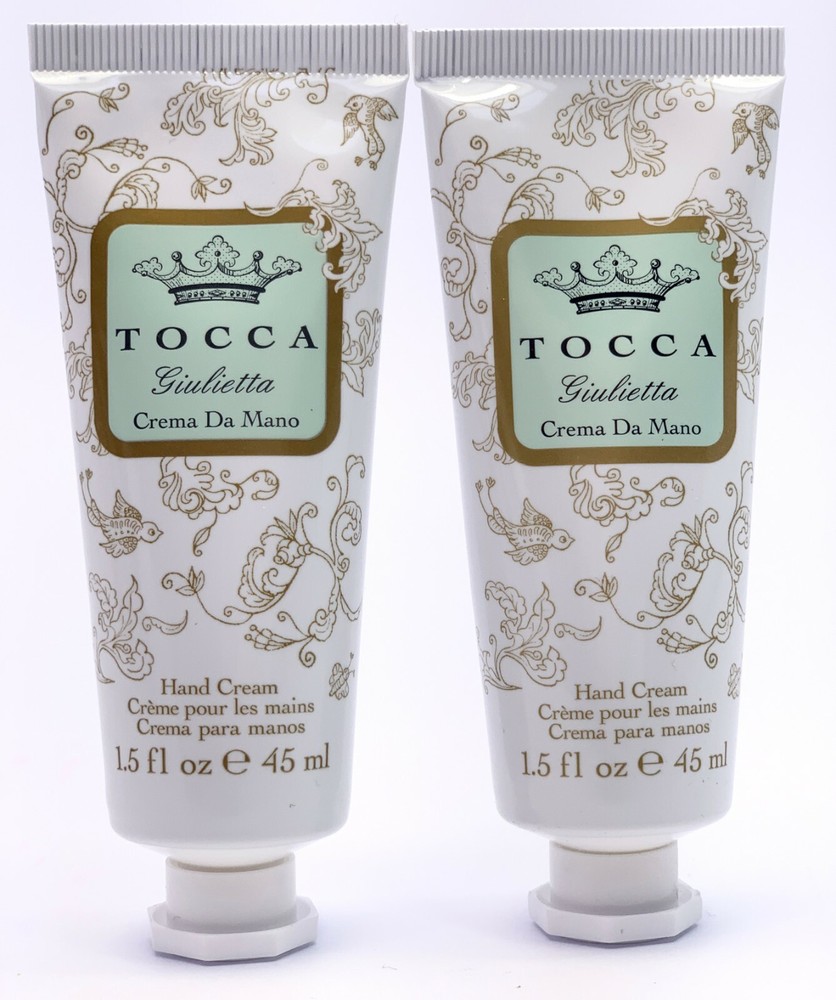 TOCCA GIULIETTA Hand Cream 1.5oz SEALED LOT OF 2 Travel Purse Size
