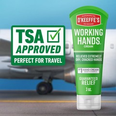 O’Keeffe’s Working Hands Hand Cream for Extreme Dryness 3 oz Travel Size Tube (1