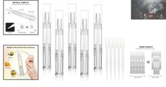 5-Pack Transparent 5ml Nail Oil Pen with Leak-Proof Brush for Beauty Essentials
