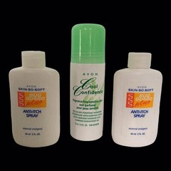 Avon Cool Confidence Roll-On Deodorant + Skin-So-Soft Anti-Itch Refill Sprays