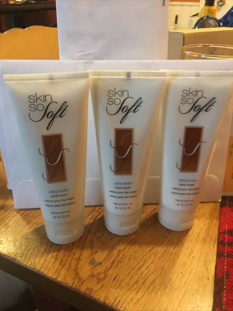 Avon (Lot of 3 ) Skin So Soft ULTRA EVEN Hand Cream 3.4 Fl Oz New/ NO BOX