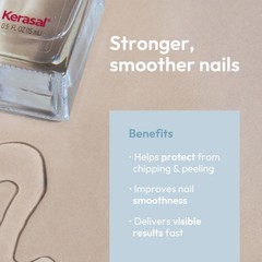 Kerasal Nail Strengthen & Restore Base Coat with 0.5 Fl Oz (Pack of 1), Clear