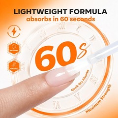 modelones Nail Strengthener and Growth Clear 0.51 Fl Oz (Pack of 1), A1-Clear