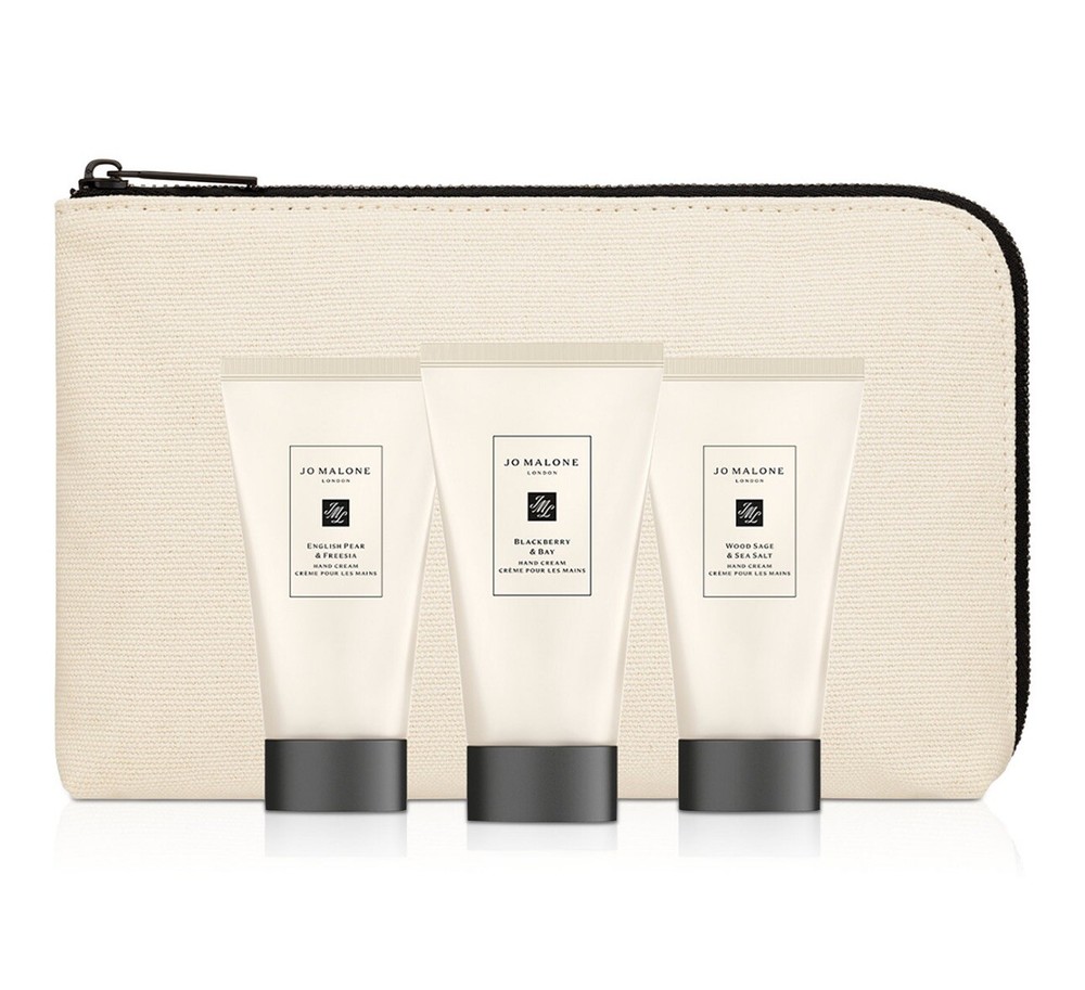 Jo Malone BlackBerry Wood Sage Sea Salt English Pear Hand Cream Pouch 4-Pc Set