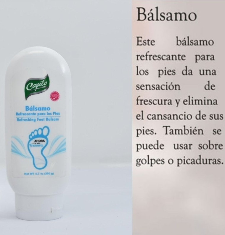 Balsamo Refreshing Feet Balsam Capilo 6.7 Oz Free Shipping