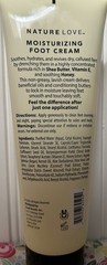 JUMBO SIZE! SEALED NATURE LOVE FOOT CREAM 8 OZ HONEY & SHEA BUTTER
