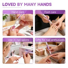 2 Pcs 2-in-1 Cuticle Oil Pusher Pen – 2026 New Ceramic Pen,No Purple