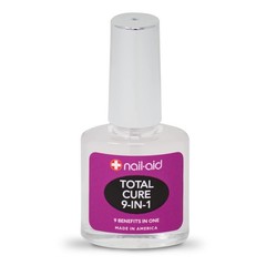 Nail-Aid Total Cure 9-in-1 Nail Strengthener – 0.55 Fl Oz (Pack of 1), Clear
