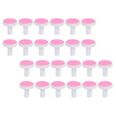 24Pcs Durable Pink Nail Grinding Heads Reusable Replacement Pads for Nail Tool