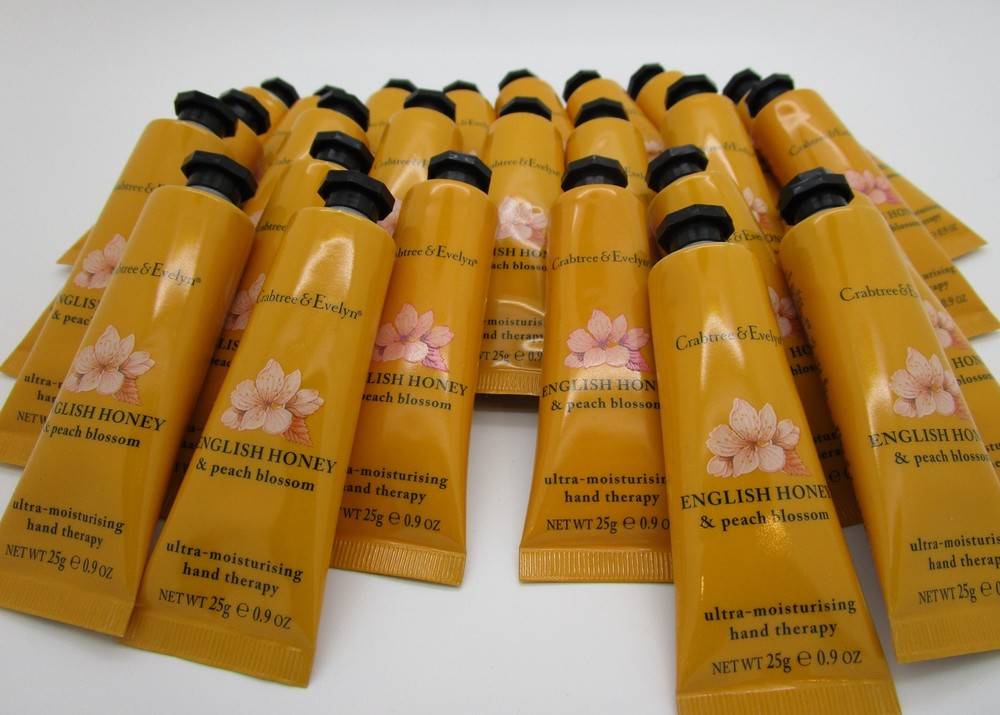 ENGLISH HONEY & PEACH BLOSSOM Original Crabtree Evelyn Hand Therapy Lot of 25