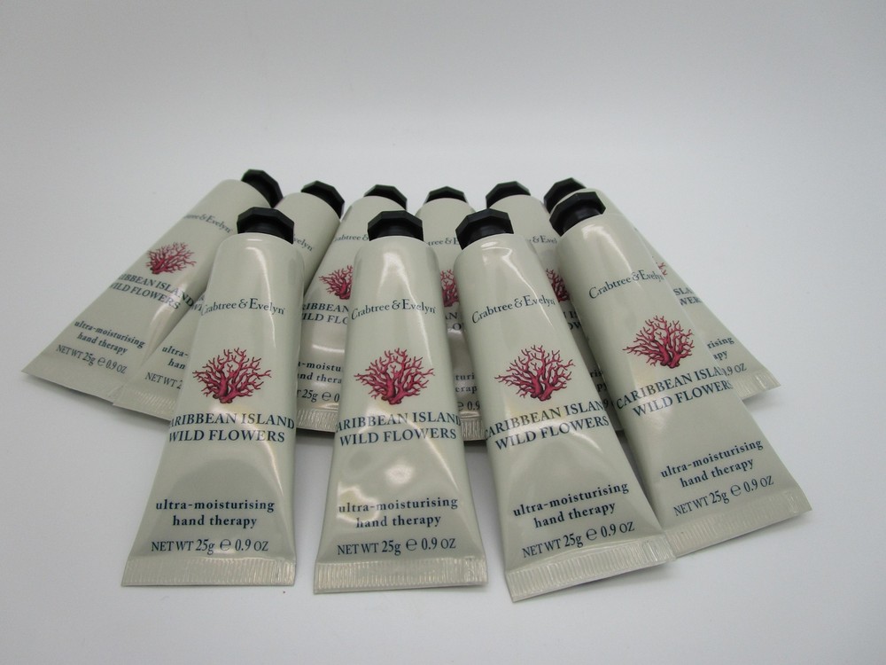 CARIBBEAN ISLAND WILD FLOWERS Crabtree & Evelyn Hand Therapy 0.9 oz ea Lot of 10