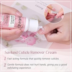 SAVILAND Cuticle 7 Piece Set, 60 ml Remover & 30 Oil