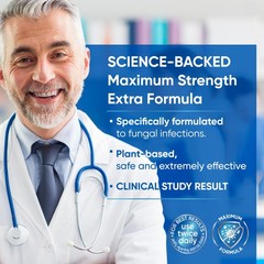 Maximum Strength Toenail Fungus Treatment with 0.5 Fl Oz (Pack of 2), Black