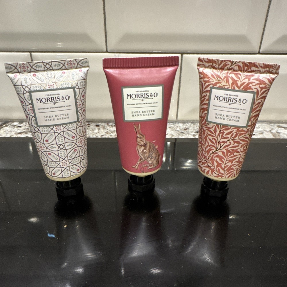 NEW/Sealed Morris & Co Hand Cream Collection Shea Butter 3 x 1.01 fl oz