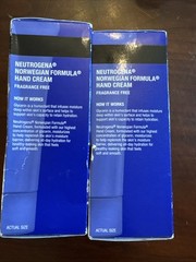 Neutrogena Hand Cream Norwegian Formula Fragrance Free 2oz ( 2 pack )