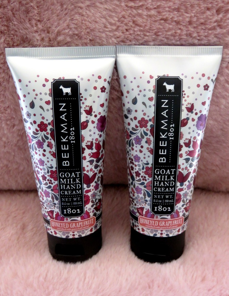 Lot 2 New Beekman 1802 Goat Milk Hand Cream 2.0 oz Honeyed Grapefruit – Sealed