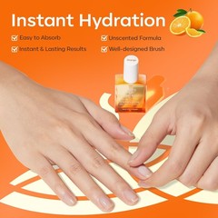 Quick-Dry 15ml Nail Growth Oil with Precision Brush for Flawless Application