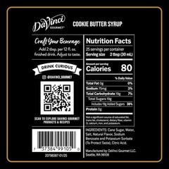 DaVinci Gourmet Cookie Butter Syrup, 25.4 Fl Oz (Pack of 1),