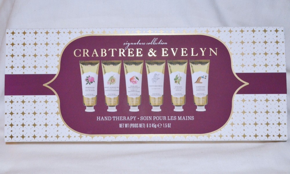 Crabtree & Evelyn Signature Collection Hand Therapy New Boxed Gift Set 6 Creams
